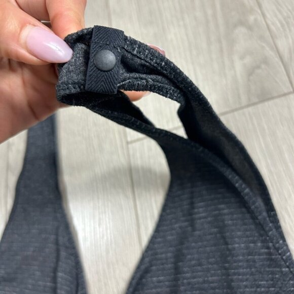 Lululemon Seek The Heat Tank Top Heathered Black / Black - Picture 6 of 10
